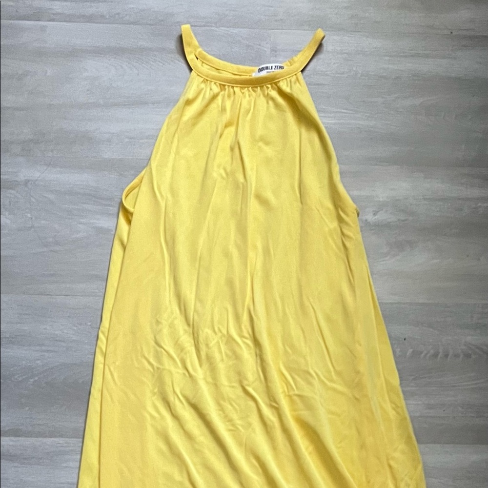 Yellow maxi dress